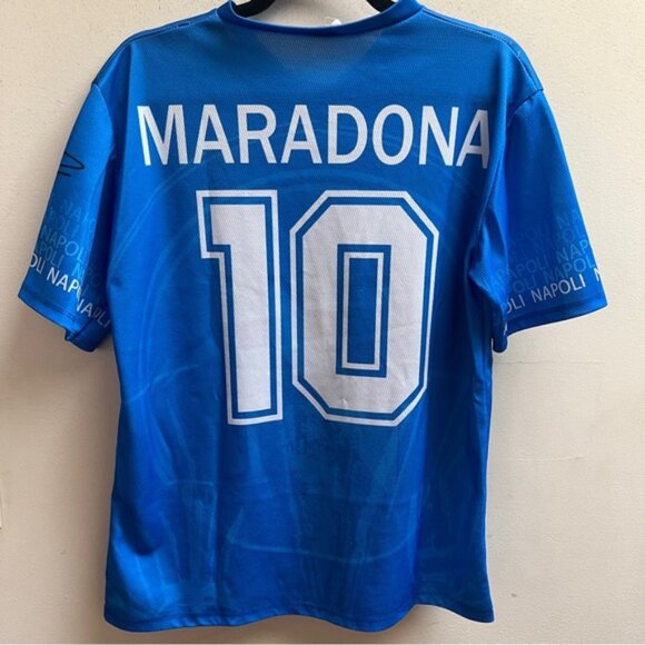VINATGE NAPOLI FOOTBALL SHIRT SOCCER JERSEY MARSMARADONA SIZE XL - Picture 2 of 8